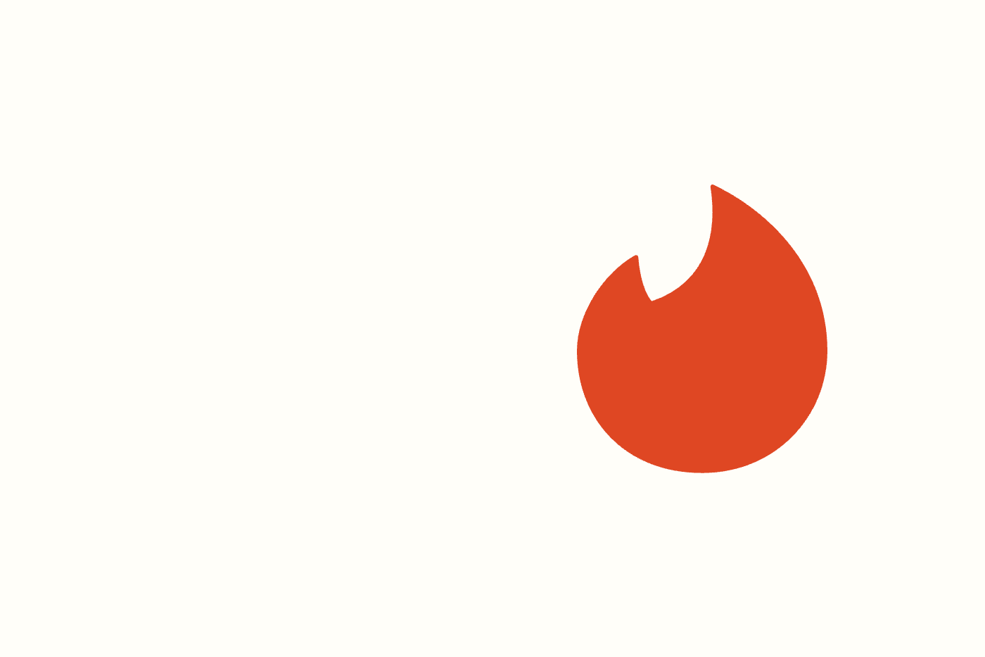 The Tinder flame